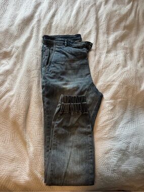 Zanerobe Men's Grey Washed Jogger Pants